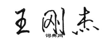 駱恆光王剛傑行書個性簽名怎么寫