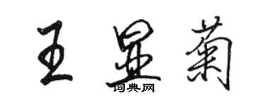 駱恆光王顯菊行書個性簽名怎么寫