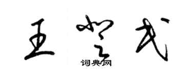 梁錦英王登民草書個性簽名怎么寫