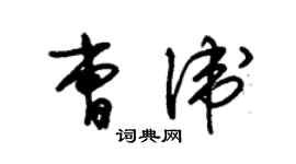 朱錫榮曹衛草書個性簽名怎么寫