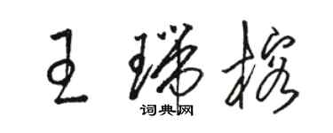 駱恆光王瑞榕草書個性簽名怎么寫