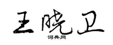 曾慶福王曉衛行書個性簽名怎么寫