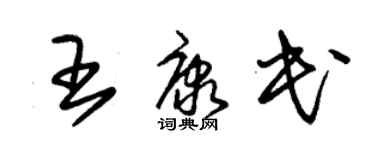 朱錫榮王康民草書個性簽名怎么寫