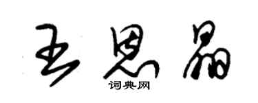 朱錫榮王恩晶草書個性簽名怎么寫