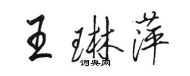 駱恆光王琳萍行書個性簽名怎么寫