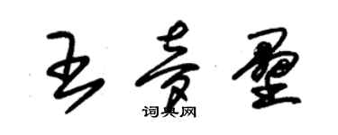 朱錫榮王夢壘草書個性簽名怎么寫