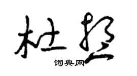 曾慶福杜想草書個性簽名怎么寫