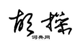 朱錫榮胡操草書個性簽名怎么寫