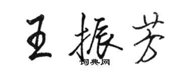駱恆光王振芳行書個性簽名怎么寫