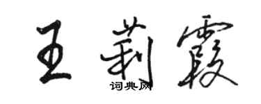 駱恆光王莉霞行書個性簽名怎么寫