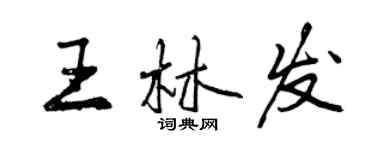 曾慶福王林發行書個性簽名怎么寫