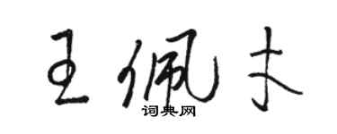 駱恆光王佩才草書個性簽名怎么寫