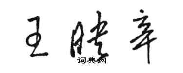 駱恆光王映辛草書個性簽名怎么寫