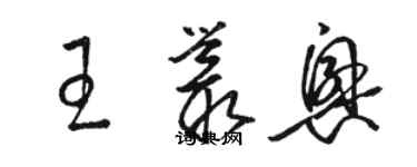 駱恆光王叢興草書個性簽名怎么寫