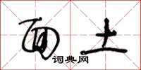 王冬齡面土草書怎么寫