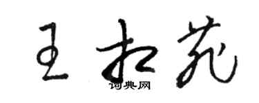 駱恆光王相菲草書個性簽名怎么寫