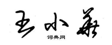 朱錫榮王小華草書個性簽名怎么寫