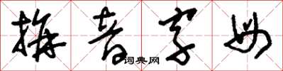 劉少英拼音字母草書怎么寫