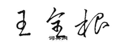 駱恆光王全根草書個性簽名怎么寫