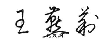 駱恆光王燕莉草書個性簽名怎么寫