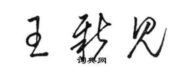 駱恆光王新見草書個性簽名怎么寫