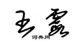 朱錫榮王霞草書個性簽名怎么寫