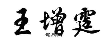 胡問遂王增霆行書個性簽名怎么寫