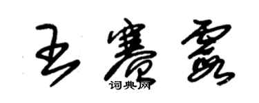 朱錫榮王賽霞草書個性簽名怎么寫