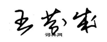 朱錫榮王芬成草書個性簽名怎么寫