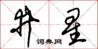 朱錫榮井星草書怎么寫