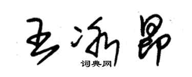 朱錫榮王冰昂草書個性簽名怎么寫