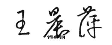 駱恆光王晨萍草書個性簽名怎么寫