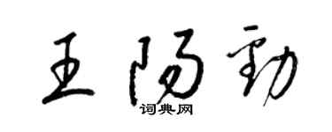 梁錦英王陽勁草書個性簽名怎么寫