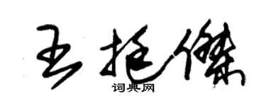 朱錫榮王挺傑草書個性簽名怎么寫