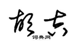 朱錫榮胡吉草書個性簽名怎么寫