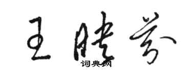 駱恆光王映芬草書個性簽名怎么寫