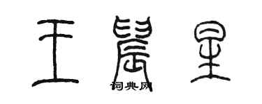 陳墨王晨星篆書個性簽名怎么寫