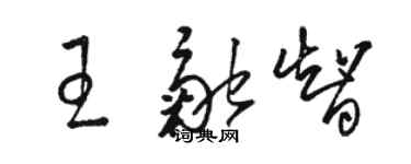 駱恆光王融智草書個性簽名怎么寫