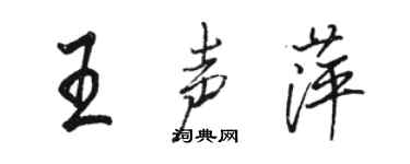 駱恆光王聲萍行書個性簽名怎么寫