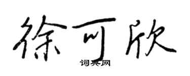 王正良徐可欣行書個性簽名怎么寫