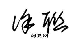 朱錫榮徐聯草書個性簽名怎么寫