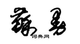 朱錫榮蘇曼草書個性簽名怎么寫