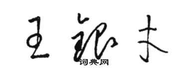 駱恆光王銀才草書個性簽名怎么寫