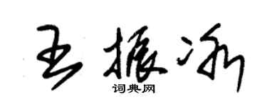 朱錫榮王振冰草書個性簽名怎么寫