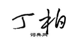 駱恆光丁柏草書個性簽名怎么寫