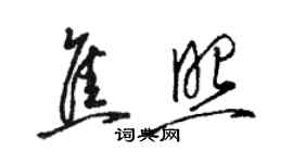 駱恆光焦照草書個性簽名怎么寫