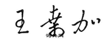 駱恆光王桑加草書個性簽名怎么寫