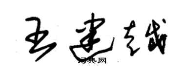朱錫榮王建越草書個性簽名怎么寫