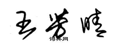 朱錫榮王芳晴草書個性簽名怎么寫