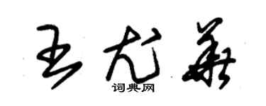 朱錫榮王尤華草書個性簽名怎么寫